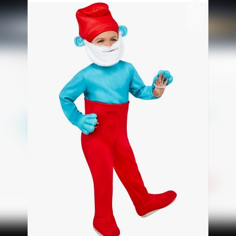 Papa Smurf Costume By Rubies Size 3T